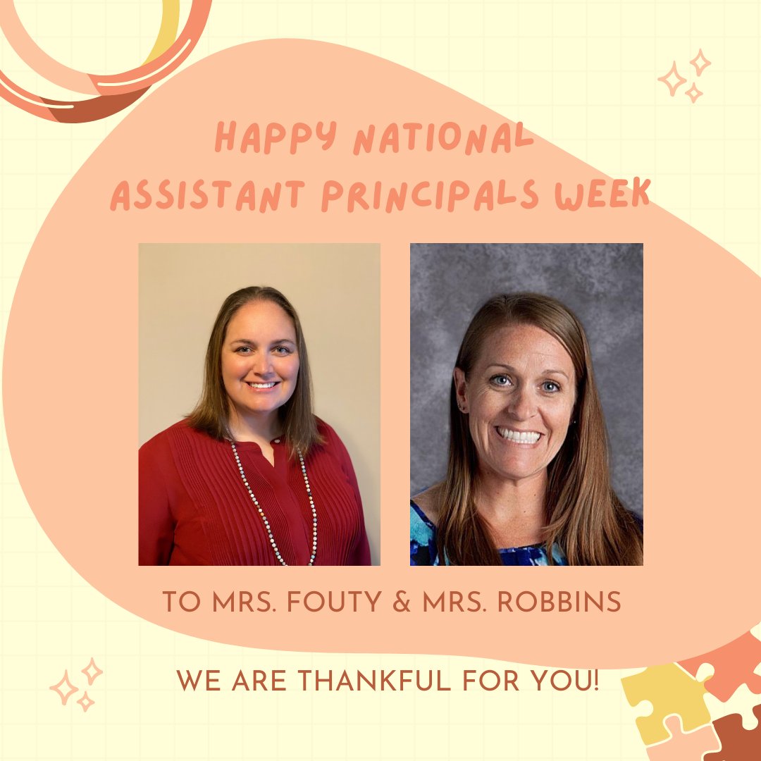 PHMSCougars's tweet photo. We have so much to celebrate this week! Happy National Assistant Principals Week to our personal favorites, Ashley Fouty & Jessica Robbins! We are thankful for you, and all that you do for our school. πππ
#PHcougarPRIDE #NationalAssistantPrincipalsWeek #GoCougars https://t.co/AB8EIj4LAY