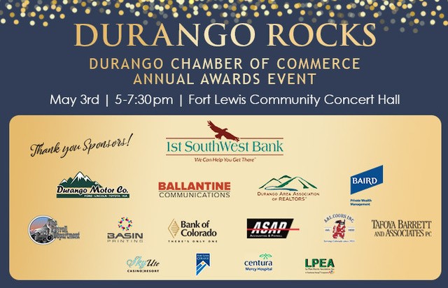 Reserve your seat for the Chamber's Awards Event, May 3 @ 5pm, Concert Hall.  Celebrate last year's recipients, including Honeyville, Small Business of the Year &amp; honor this year's winners. Get tix by Apr. 19 bit.ly/3Elr83C
🏆
Thank you to all our sponsors!