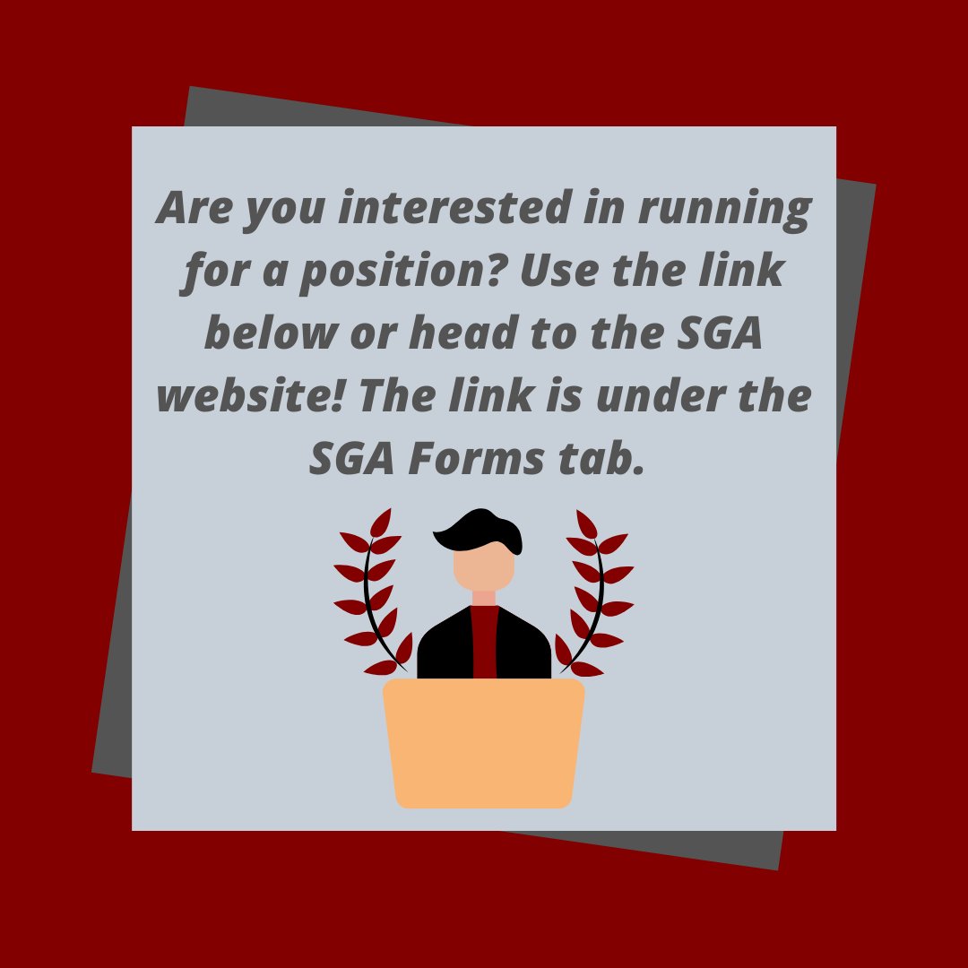 Applications are now open! If you are interested in being on the executive board next semester, check out the website or use the link below! 
concorduniversitysga.weebly.com/sga-applicatio…
