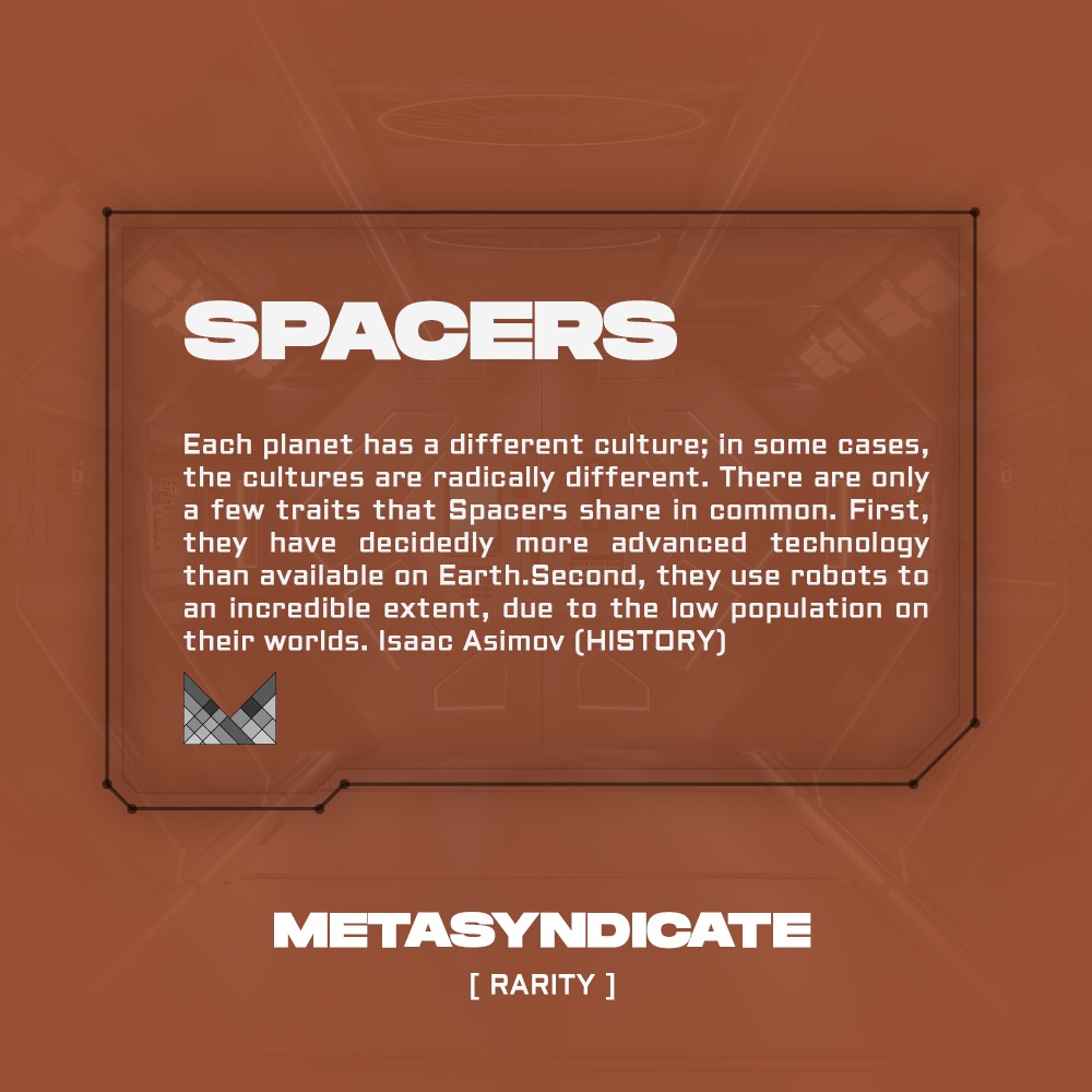 So what differentiates a SPACER from a normal Earth dweller?

You can find out in the picture below👇‍

Don't forget to join our Discord to get WL before the PRIVATE SALE: linktr.ee/metasyndicate 

Special Mint Price: 0.1 #Eth 

Our spaceship will soon launch. Are you on it?🚀