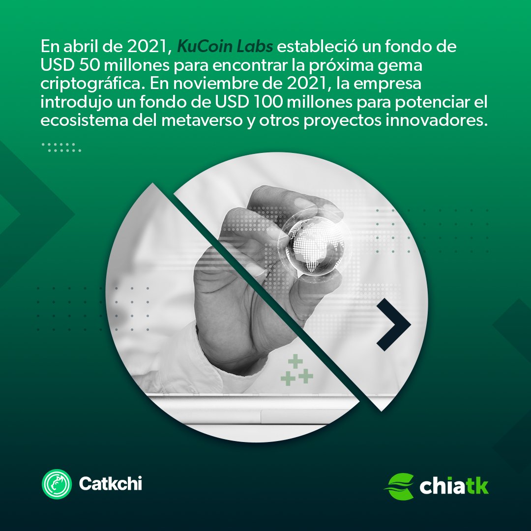 ChiaTKoficial's tweet photo. CATKCHI NEWS‼️📢

¿Sabías que la unión del #Metaverso y #DeFi será lo más destacado en 2022, según informe de KuCoin Labs?

¡Descubre más información en el post!👇👇#criptonoticias✍️ https://t.co/LuaKuBl4jh