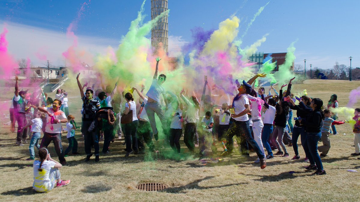 The Holi Festival of Colors is happening THIS Saturday from 11 AM - 2 PM at the Student Plaza! Please join us for food, music, and fun!

RSVP at go.unmc.edu/holi2022