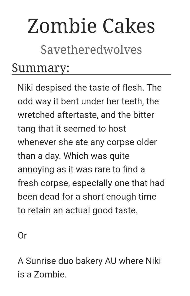 OkapiVerglas's tweet photo. @asexualmcyt I'm a aroace fic writer that writes pretty much any charecter.
https://t.co/qG5zz553T2 https://t.co/FwaUSXh0tl