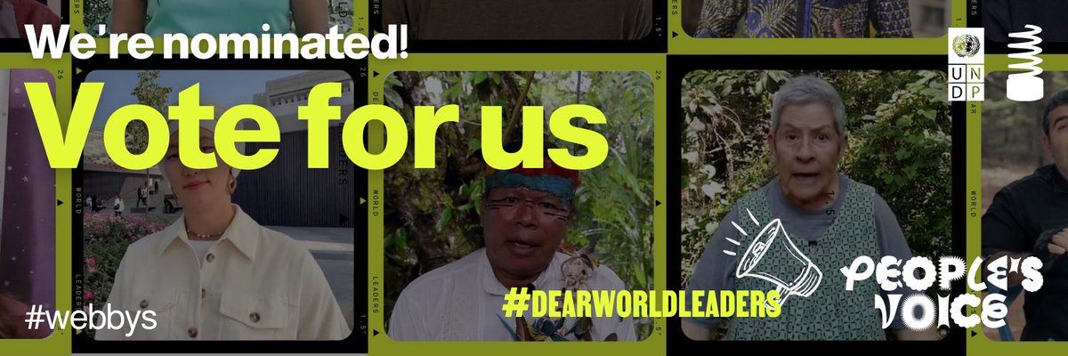mehmeterdoganiv's tweet photo. Ahh can hardly believe it. Our little but mighty #DearWorldLeaders was just nominated for @TheWebbyAwards out of 14,000 entries… I’m not crying I’m noott

Vote for us &amp; help make even more noise for climate action - it only takes a few seconds 🌲 🌳  https://t.co/hvkqdUBBjM https://t.co/Fv5cbLRxPV