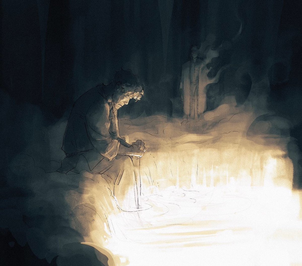 CosmerePic's tweet photo. "Alone in the Well."
Kelsier (Mistborn).

Artist: @/lamaery (Tumblr). https://t.co/zJLjWNvvIY
