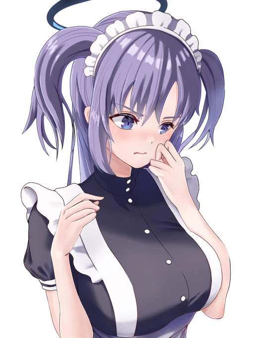 メイド服を着させられて恥ずかしがるユウカ
#ブルアカ #ブルーアーカイブ #イラスト #絵描きさんと繫がりたい #イラスト好きさんと繋がりたい 