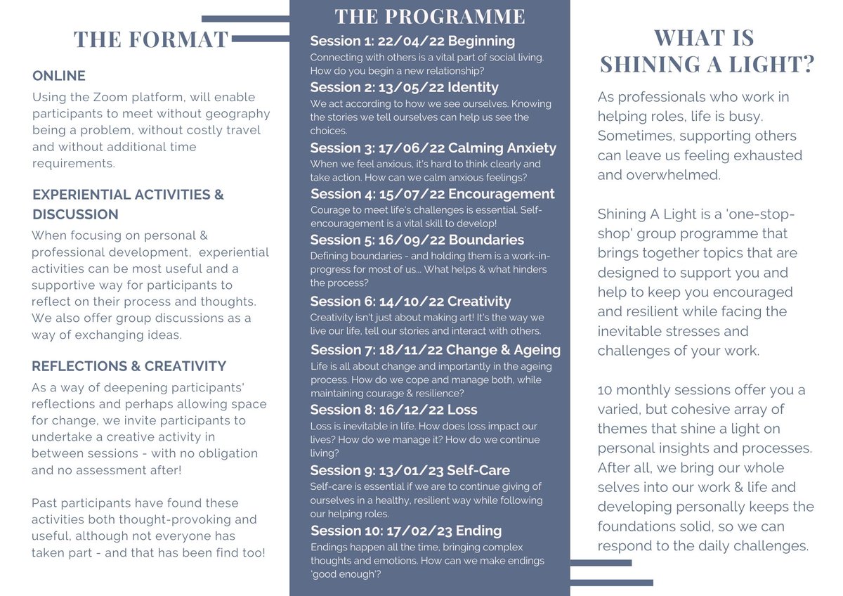 KimLeeOwn's tweet image. Good afternoon #worcestershirehour!
Still time to register for our Free Taster Session on Friday morning, for Shining A Light: Personal &amp;amp; Professional Development.
In brief, it's a 10-month, 'one-stop-shop' of themed CPD Workshops 
Register here:
eventbrite.co.uk/x/shining-a-li…