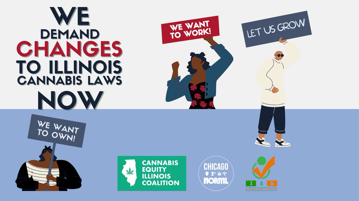 ChicagoNorml's tweet photo. Pass common sense changes that impact the lives of growers, workers and owners.  @DonHarmonIL @ILSenDems @ILHouseDems

#CannabisCantWait,  #CannabisJustice, #OwnershipNow, #EquityNow, https://t.co/mqtF776p23