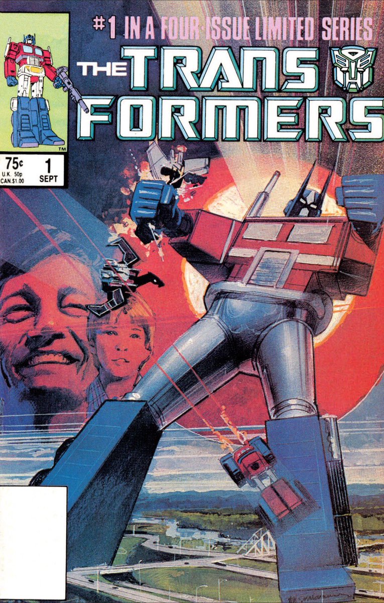 CoolComicArt's tweet photo. The Transformers (1984) cover by Bill Sienkiewicz @sinKEVitch https://t.co/5R9JDGOCYX