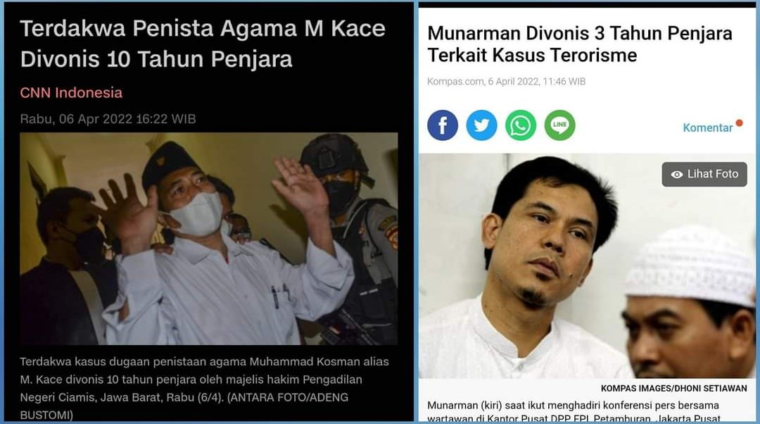 Kenapa Penista Agama hukumannya lebih tinggi dari seorang Teroris ya....😇😇😇