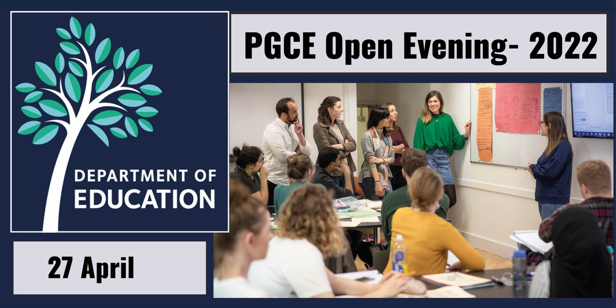OxfordDeptofEd's tweet image. Don’t miss out – you’ve still got time to register for our #PGCE Open Evening – where we’ll answer all your questions about #GettingIntoTeaching @OxfordDeptofEd 

📅 27 April 2022 🕔 5PM – 7PM GMT

Sign up 👇education.ox.ac.uk/events/pgce-co… 

@OxfordGradStudy @OxUniStudents