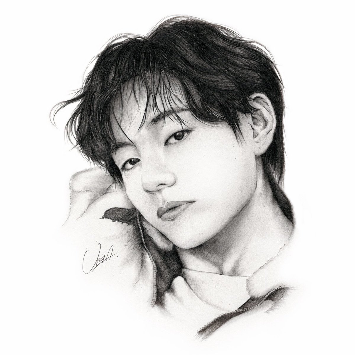 dm_umika's tweet photo. Vデッサン
#bts
#防弾少年団
#v
#テテ
#テヒョン
#四次元
#デッサン
#鉛筆画
#イラスト https://t.co/yBaPjmOJtL