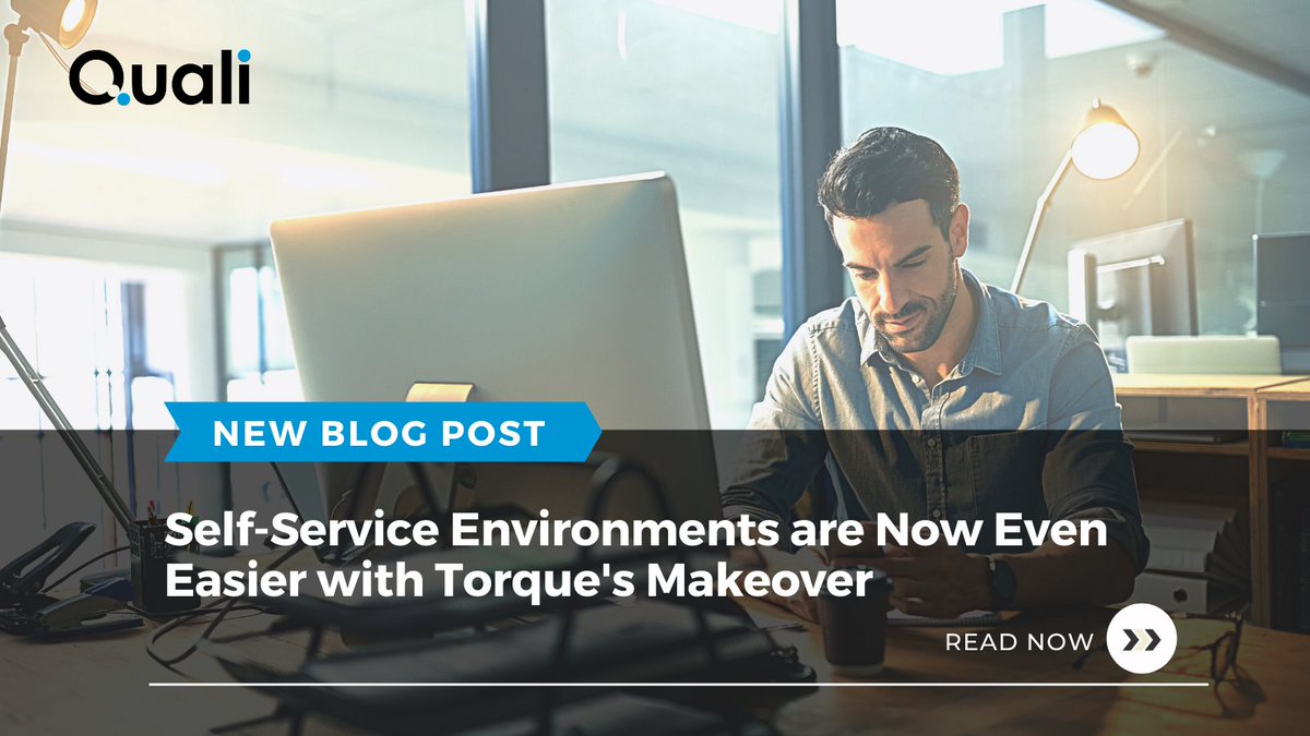 QualiSystems's tweet photo. New #Torque look makes it even easier for self-service environments. Read the blog to learn more about other enhanced features, including SSO login, launching a sample environment without linking a cloud account, and baked-in cloud cost controls.

https://t.co/aKVxZKl7I3 https://t.co/xCWAYUPhJZ