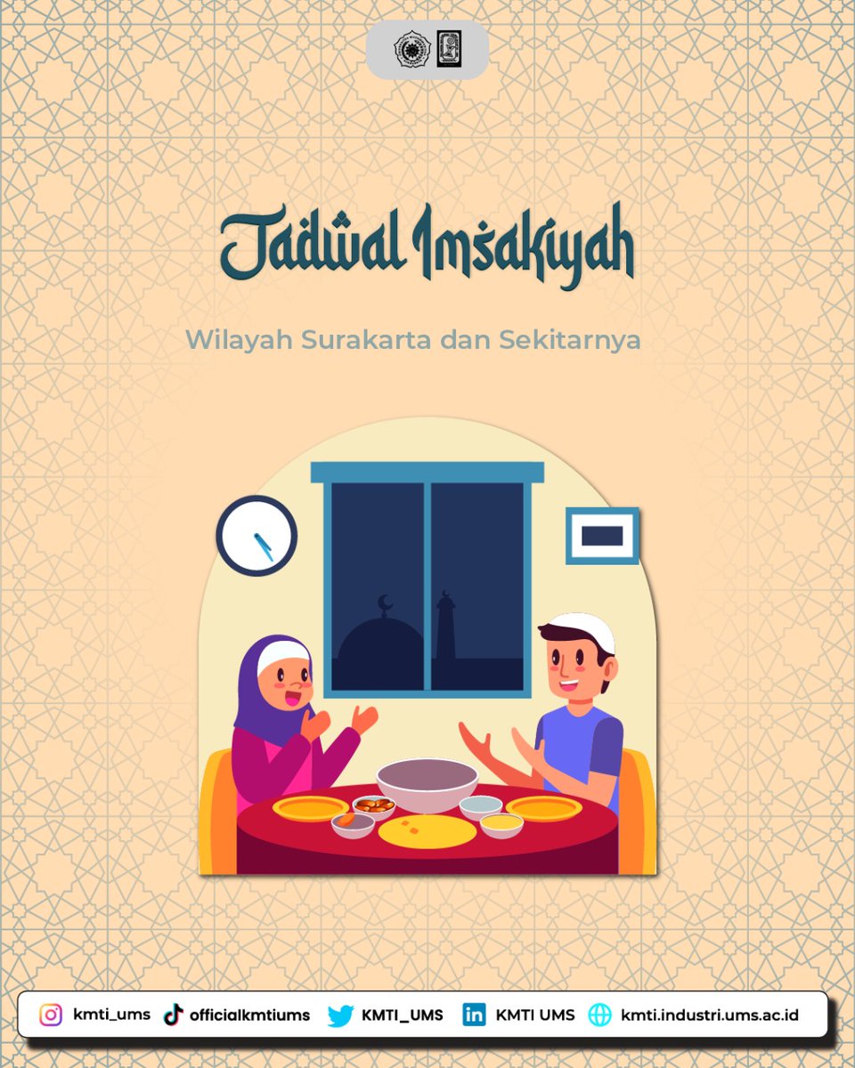 KMTI_UMS's tweet photo. [MARHABAN YA RAMADHAN]

Hi Sobat Unity !
Sahur adalah sebuah istilah Islam yang merujuk kepada aktivitas makan oleh umat Islam yang dilakukan pada dini hari bagi yang akan menjalankan ibadah puasa pada bulan Ramadan https://t.co/Vi1uDn0yLS