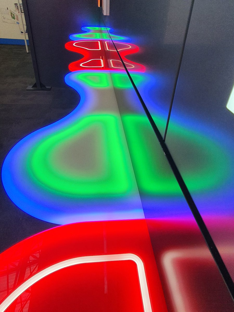 displaydesigns's tweet photo. Its a success! Overwhelming response to our New LumeNeon shelving scheme launched today @VMDisplayShow 
Suggested applications today have been
Coffee shops,bars,nightclubs,product display,jewellery &amp; perfume displays &amp; many more besides.
For a quote signs@displaydesigns.net https://t.co/VfjOlViGOA