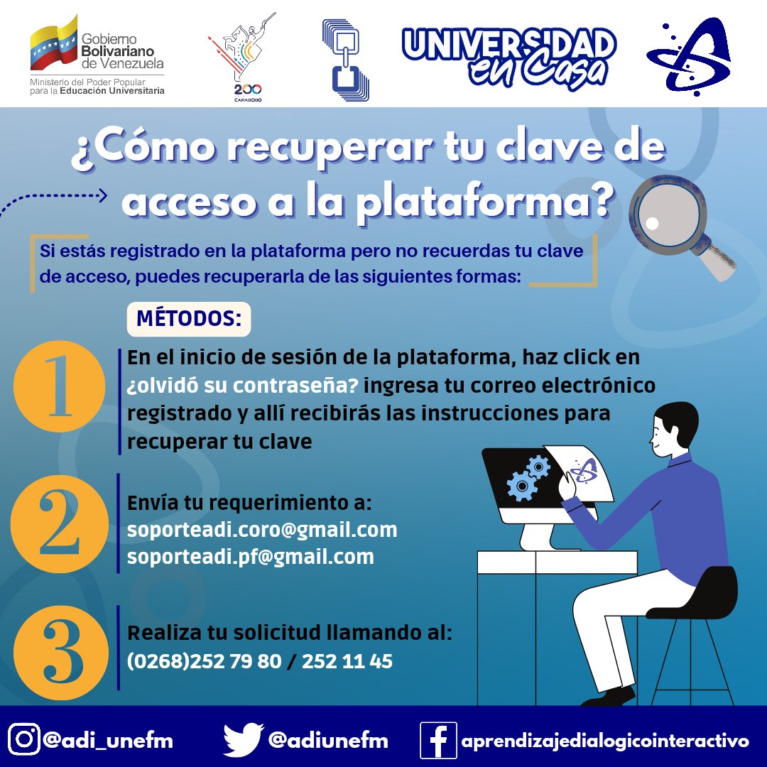 ¿Olvidaste tu contraseña para acceder a la plataforma? Puedes recuperarla  de estas formas.