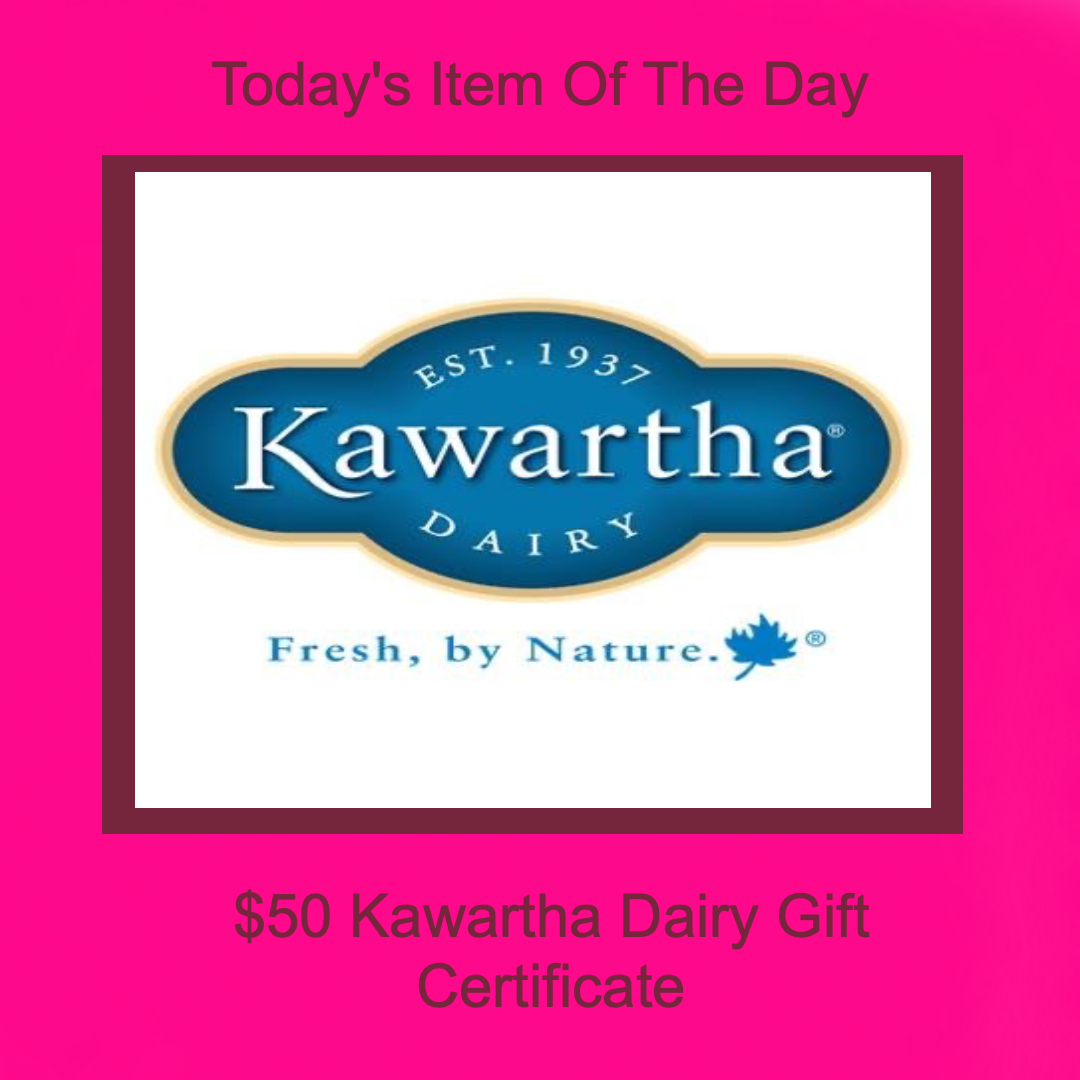 Hey Petes Fans,

Today's Auction Item Of The Day Is A $50 Kawartha Dairy Gift Certificate 

Visit ShopCloseBuy's Website To Bid On This Item And Many More Great Items!!!!