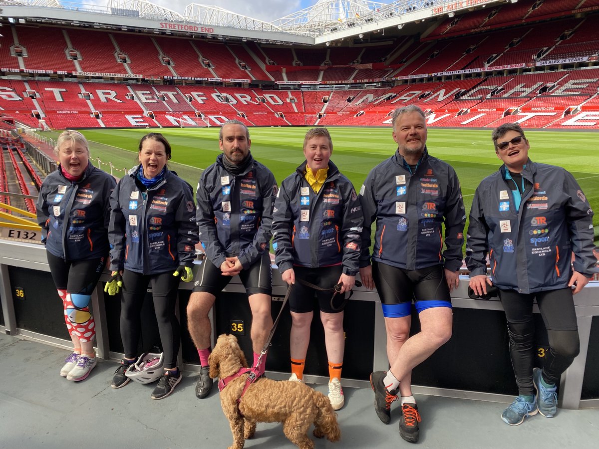 We were delighted to welcome cyclists from <a href="/WellerFest/">WellerFest</a> to #OldTrafford today 🚴🏟️

The group are cycling from John O’Groats to Land’s End in support of their friend Jen, who has been diagnosed with Stage IV Positive Lung Cancer.

Support them here 👉 wellerfest.com/donate