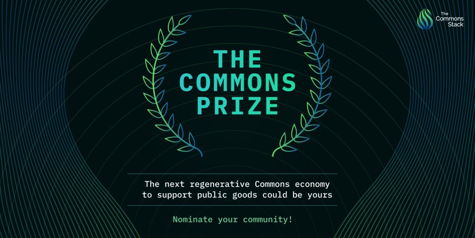 commonsstack's tweet image. 🎉The #CommonsPrize is here! 🏆

We are ready to select the next community to help deploy a Commons economy with #CommonsStack dedicated support!

All the details here: medium.com/commonsstack/a…

But first, the why, what &amp;amp; how to participate...🧵