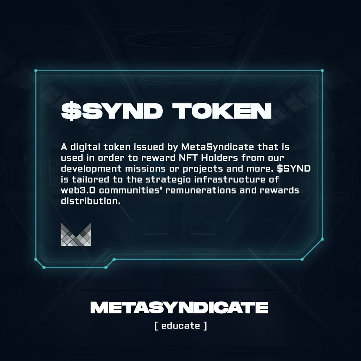 We aim to provide a platform that enables #NFT Holders to make real money💯

First Mission: GUILD
/// Multiple Play-To-Earn rewards from #Metaverse  games WITHOUT having to play the game yourself or collect the payments on NFTs \\\

Find out more: linktr.ee/metasyndicate

#gamefi