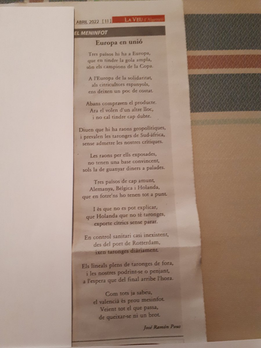 Situació real d'una Europa fraternal.