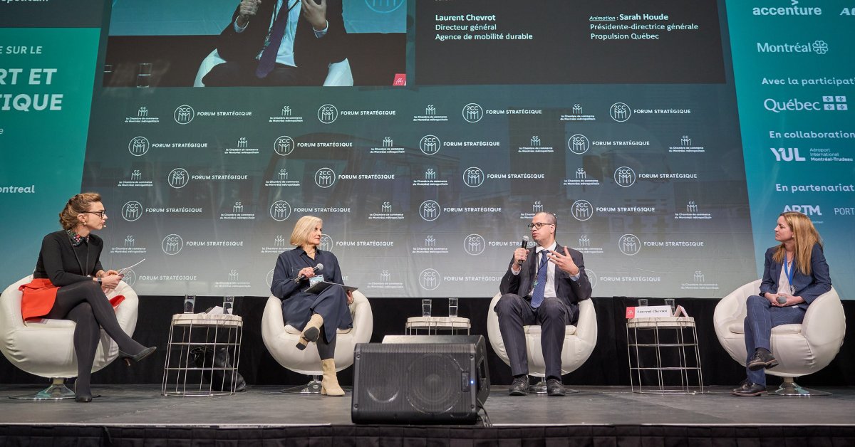 Merci à ceux qui ont participé au Forum sur le Transport et la Logistique de la @CCMM le 1er avril dernier! Au niveau de la gouvernance des données, Danielle Charest, PDG chez @jalonMTL a mis en lumière l’importance de créer un climat de confiance pour le partage des données.