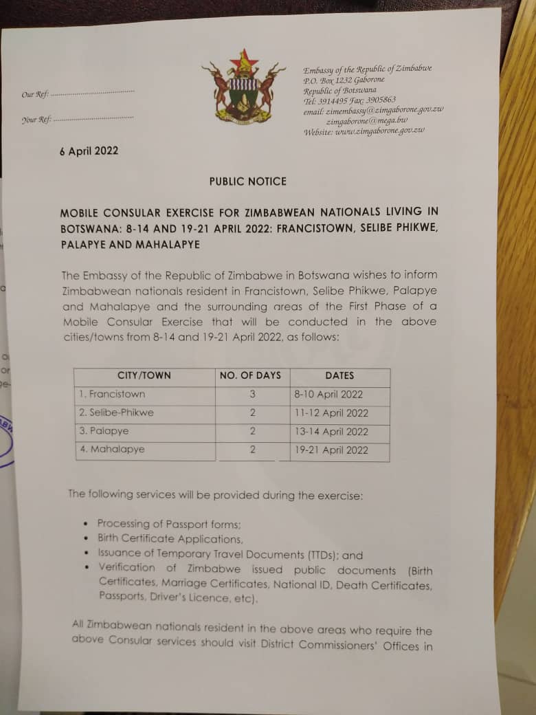 ZimEmbassy@Gaborone (@embassyzim) on Twitter photo 