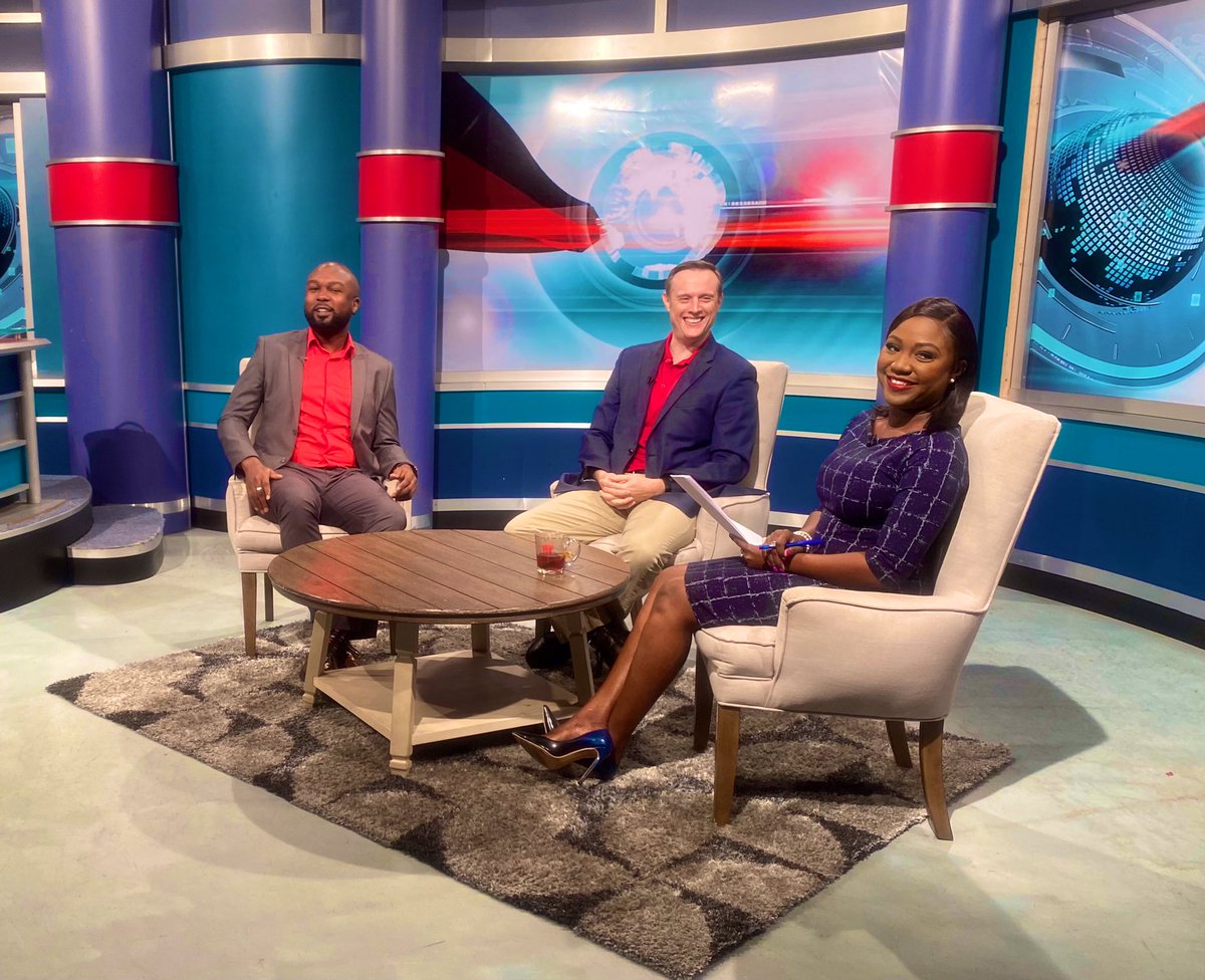 KimberlyDeSou19's tweet photo. Candid shots are the best📸
Just wrapped an interview on @tttliveonline with CEO of the Digicel Group, Abraham Smith and Head of Public Relations, Colin Greaves as the company celebrates its 16th anniversary.
Happy Birthday @DigicelTT 🥳
#NOWMorningShow #hosting #presenter https://t.co/8NaznFMSaz