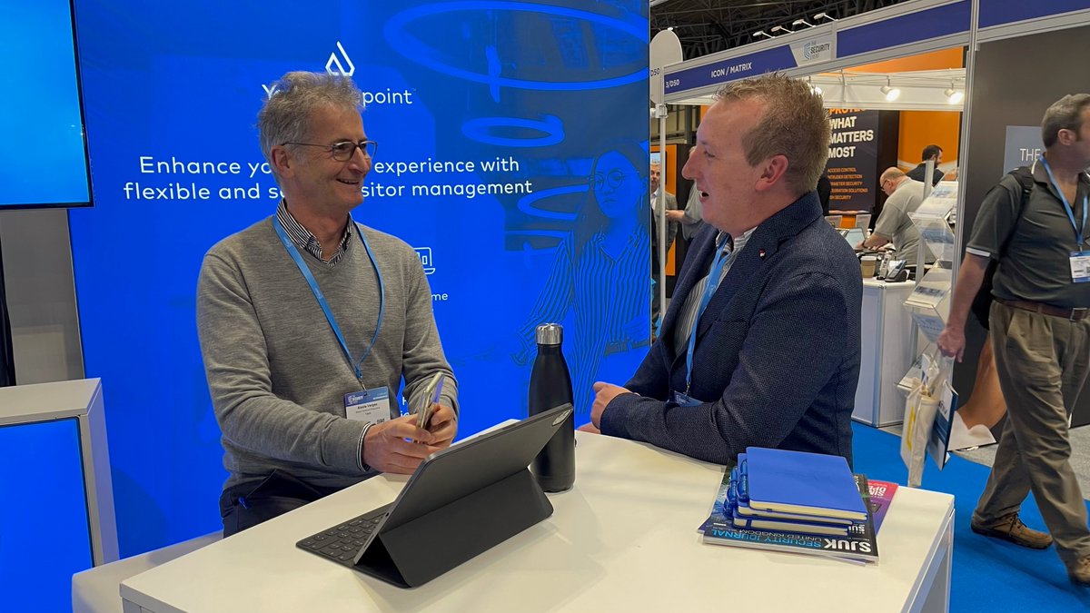 Day #2 at The Security Event and Yardi's Alexis Vergez is catching up with Ben Maggs from <a href="/frocestergroup/">Frocestergroup</a> - if you are at the NEC today head down to stand 3/D47 to chat about #visitormanagement integrated with #accesscontrol
#TSE2022 #TheSecurityEvent #YardiBluepoint