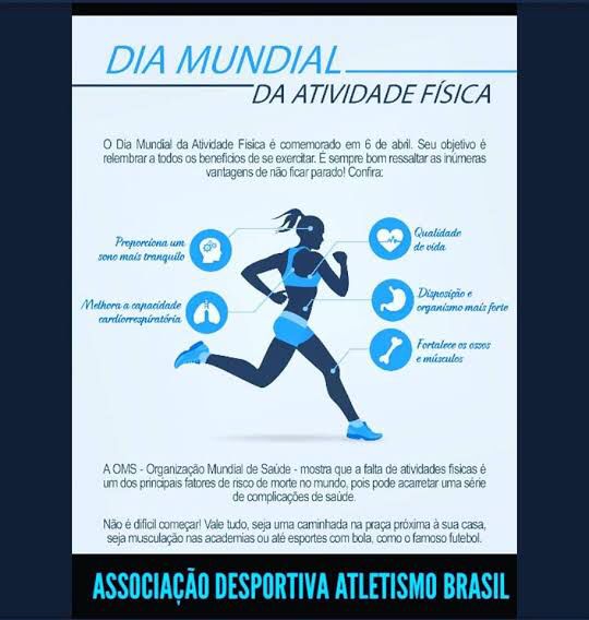 BrasiliaRunner's tweet photo. 06 de abril- Dia Mundial da Atividade Física https://t.co/oDuXUASbsW