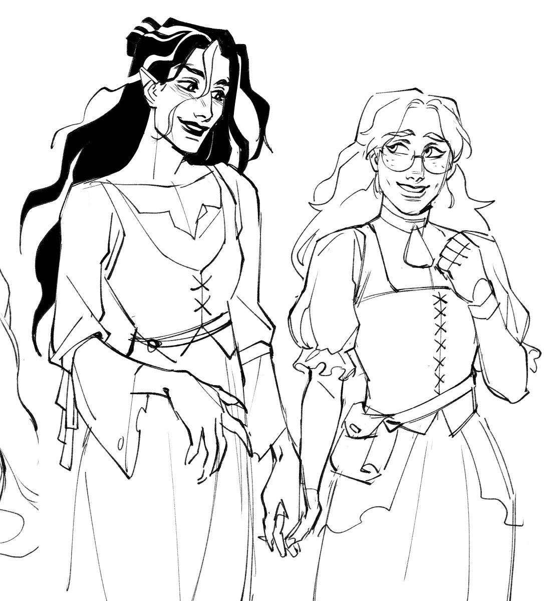 ladysantos__'s tweet photo. some old imodna sketches 🖤💜 https://t.co/7wGxLla0q2