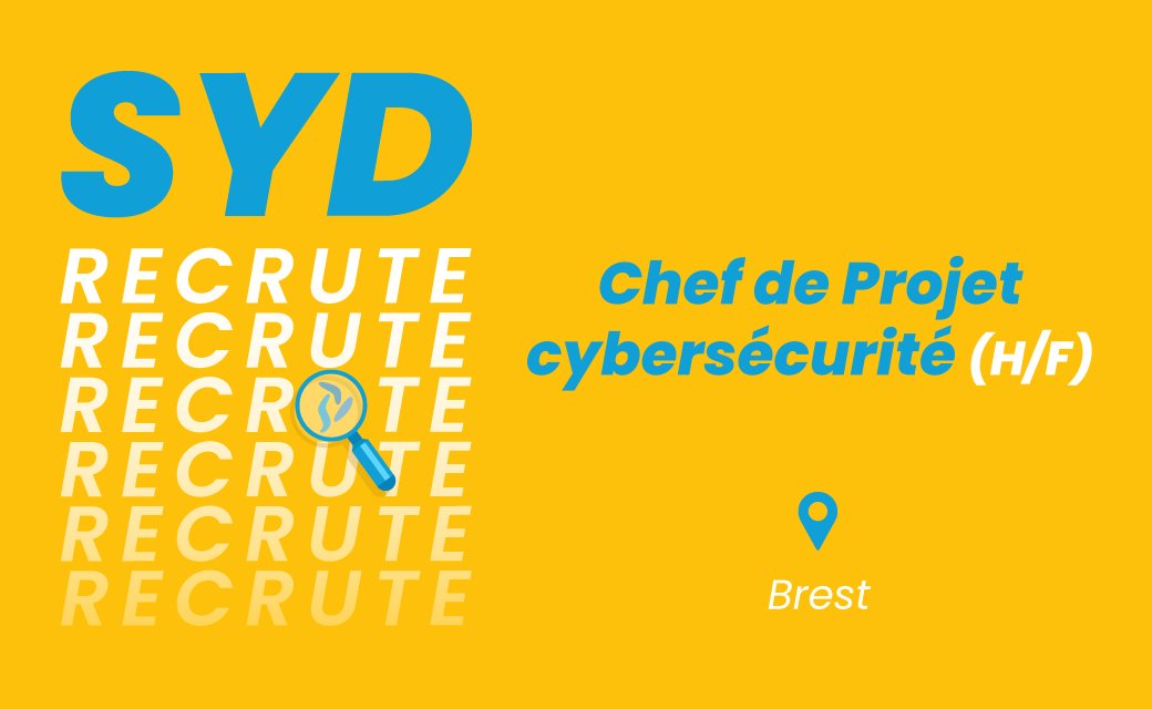 SYD_DigitalCare's tweet photo. 📣 Nouvelles #opportunités sydiennes à pourvoir📣
- #technicien #helpdesk sur #Nantes
- #Ingénieur de production sur #Nantes
- #chefdeprojet #cybersécurité sur #Brest

L'une de ces offres t'intéresse ou tu souhaites en savoir plus ? Envoie un mail à vanessa.gouleau@syd.fr👋

#job https://t.co/MKYwqSCgM4