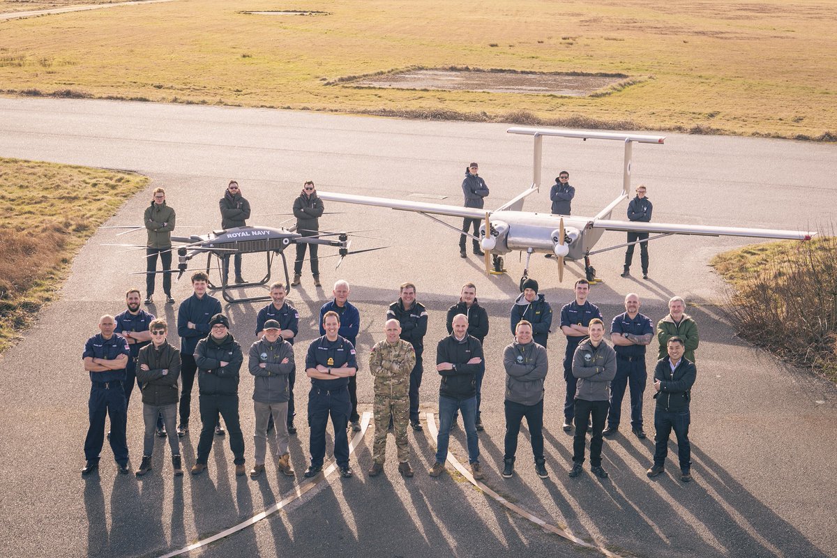 Royal Navy Technology and Innovation (@navy_innovation) on Twitter photo The series of trials, organised by the navy and <a href="/DefenceES/">Defence Equipment & Support</a>, saw <a href="/MalloyAero/">Malloy Aeronautics</a>'s T-600 quadcopter and <a href="/Windracers/">Windracers</a>’s Ultra drone prove their abilities to carry heavy payloads of 100kg over long distance and more than 250kg over a shorter distance (2/3) The series of trials, organised by the navy and <a href="/DefenceES/">Defence Equipment & Support</a>, saw <a href="/MalloyAero/">Malloy Aeronautics</a>'s T-600 quadcopter and <a href="/Windracers/">Windracers</a>’s Ultra drone prove their abilities to carry heavy payloads of 100kg over long distance and more than 250kg over a shorter distance (2/3)