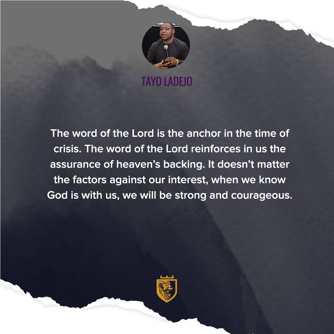 CuttingEdge_NG's tweet photo. The word of the Lord also helps to preserve our atmosphere during crisis so that we are not shaken.
#TeachingExcerpts
#TheGoverningChurch https://t.co/YAoetOlo28