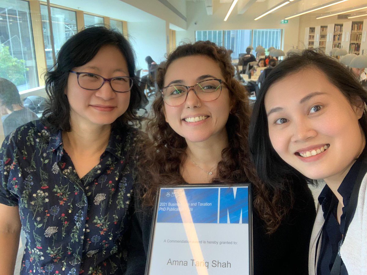 Dr Amna T.S. 🌸🕊🪁⚓️ (@peacetweeting) on Twitter photo Over the moon 😌 just received commendation for my publication :)
Thank you for all the support and encouragement, <a href="/blt_hdr/">Monash Bus Law & Tax PhD</a> Over the moon 😌 just received commendation for my publication :)
Thank you for all the support and encouragement, <a href="/blt_hdr/">Monash Bus Law & Tax PhD</a>