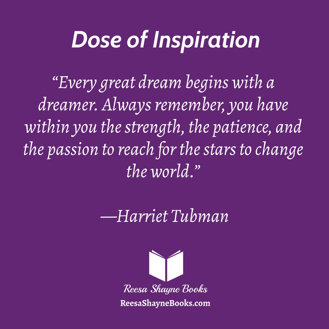 This is a great reminder this morning. You have what it takes. Whatever it takes. 🥰💜

#HarrietTubman #Inspiration #DoseofInspiration #Blackauthors #BlackWriters #ReesaShayneBooks #Youhavewhatittakes #childrensbookauthor #picturebookauthor #dreamer #instaquote #instainspiration