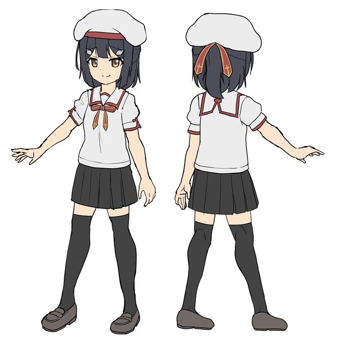 同人誌に向けて設定用の立ち絵作った 