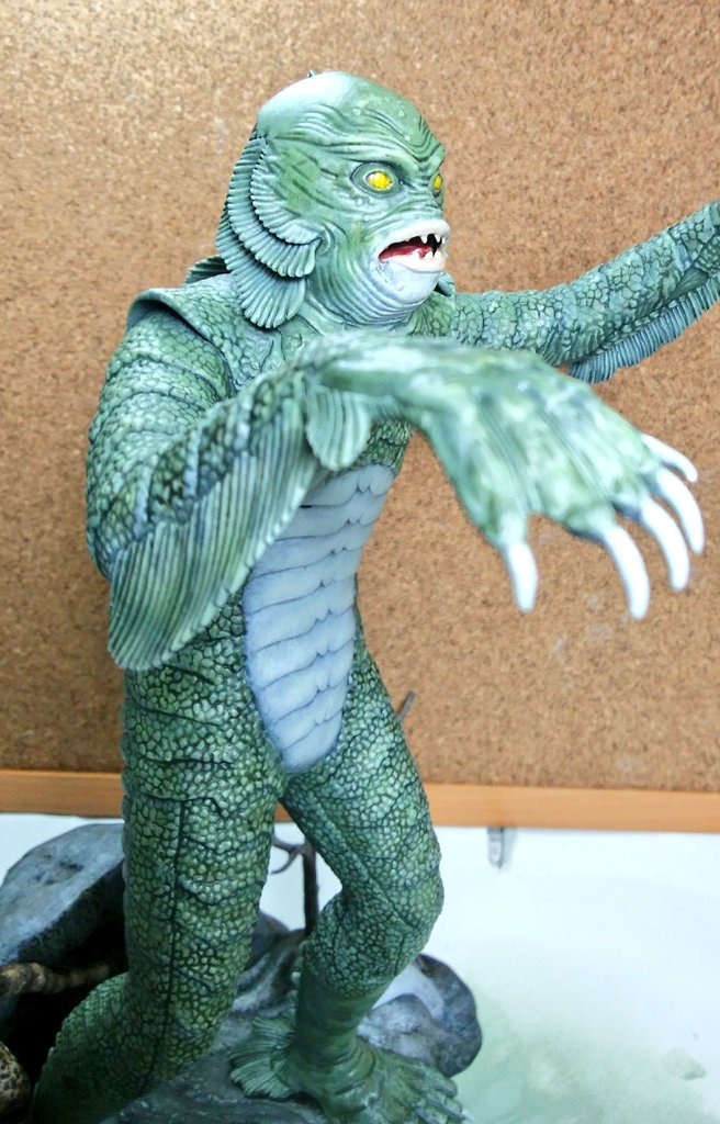 KMasa773's tweet photo. モノグラム 『大アマゾンの半魚人』完成にします
#monogram
#aurora
#creatue
monogramのcreature from the black lagoonです
あまりゴテゴテにせずにあっさりとした色にしました
黒目はあえて無しで(´▽`) https://t.co/u0QAsRxnPT