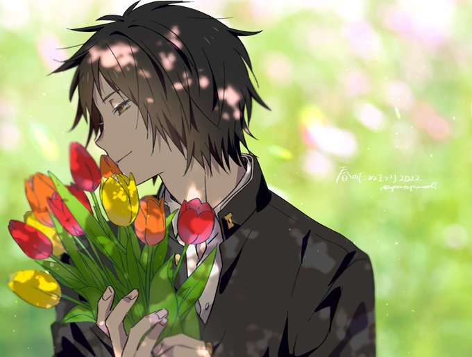 暑いの苦手な佐橋を励ましてくれる棗 」|楢島さち☺︎原画展4/21〜30の