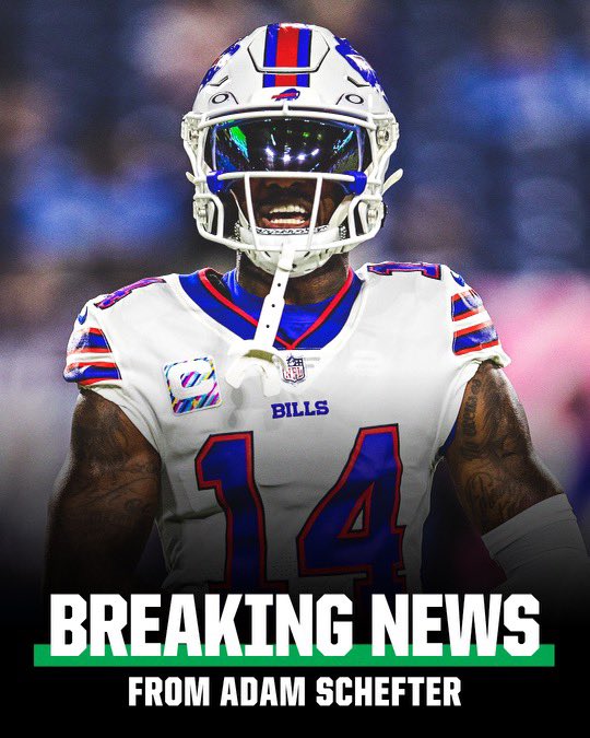 AdamSchefter's tweet image. Another mega deal: Bills reached agreement with WR Stefon Diggs on a 4-year, $104 million extension that includes $70 million guaranteed, sources tell ESPN. Deal ties Diggs to Buffalo for six more years, at $124.1M, with the intent from both sides to have him retire in Buffalo.