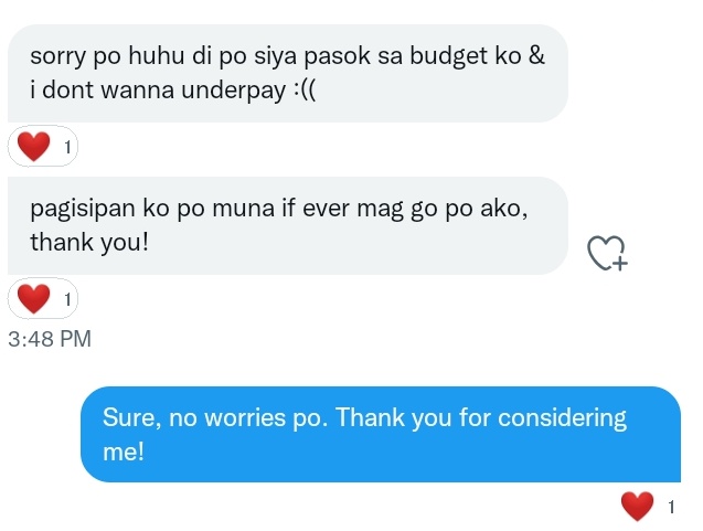 essaysofesme's tweet photo. I think this is how it should be: no negative reaction from clients when the rate is reasonably significant and no negative reaction from a commissioner when the client decided not to go on with the agreement. https://t.co/eVwjwpqIAH