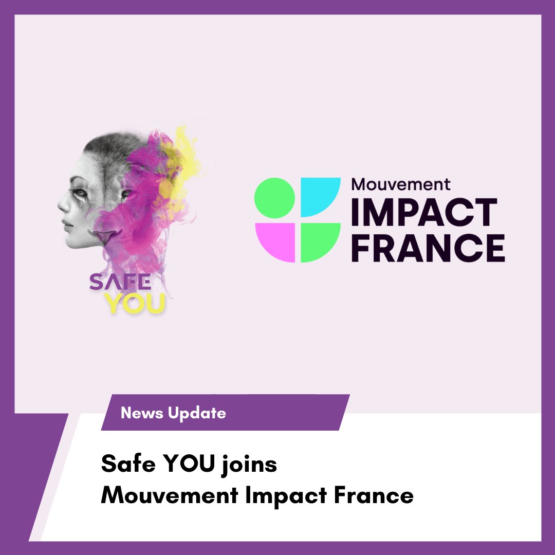 SafeYOUapp1's tweet photo. As Safe You’s launch in France moves forward, we are joining @Mouv_ImpactFr , the French network for entrepreneurs and CEOs that put impactful projects at the centre of their business!

#womenentrepreneurs #safeyou #womenintech #socialentrepreneurship https://t.co/4dks4p6DAo