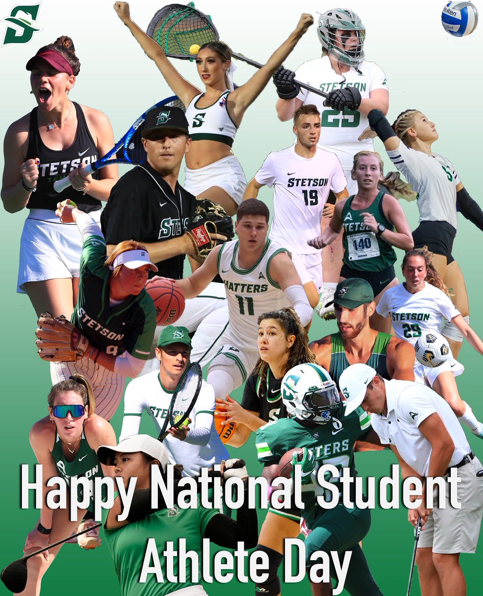 Happy National Student Athlete Day! 🤠☀️ Thank you to all of our coaches, teammates, athletic trainers, administrators, and fans for supporting us! #gohatters #SUnited #asun