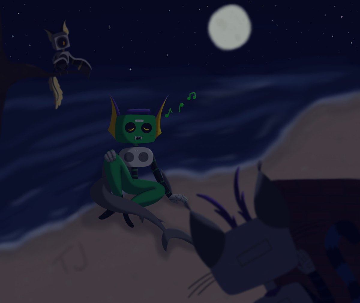 toastedjeans's tweet photo. Local cryptids enchanted by singing of yet another cryptid. More at 11.

#sweetcapncakes #DELTARUNE #cryptidau https://t.co/7Fgg4FgH3d