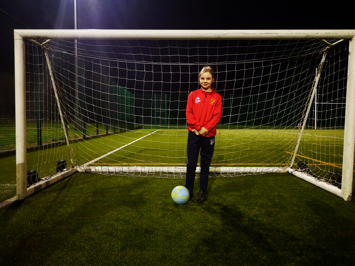 Congratulations to Ella Pearce on representing Carmarthenshire school Girls u12's football team, who have progressed to the Semi final stage up in Flintshire this Sunday. Go for it girls 👏👏