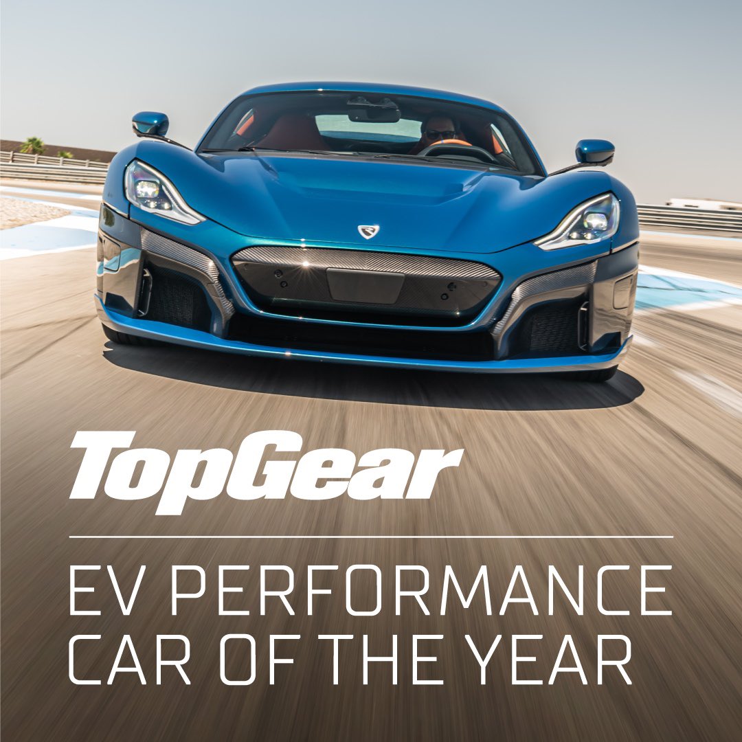 AutomobiliRimac's tweet photo. Nevera has won Best Performance Car at the @BBC_TopGear Electric Awards 2022. On behalf of the Rimac team that has worked relentlessly to perfect Nevera over the past few years, it’s a huge privilege to have it singled out amongst a very strong group as the best performance EV. https://t.co/oSjVBtAI80