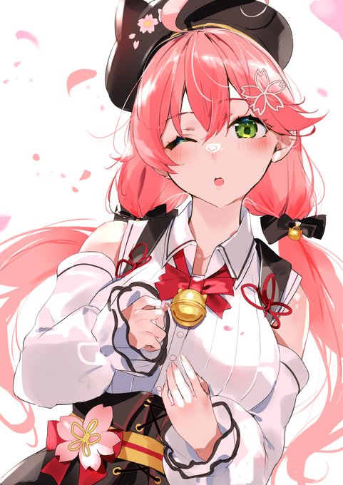 「今日もさくらが綺麗だにぇ🌸」
#miko_Art 