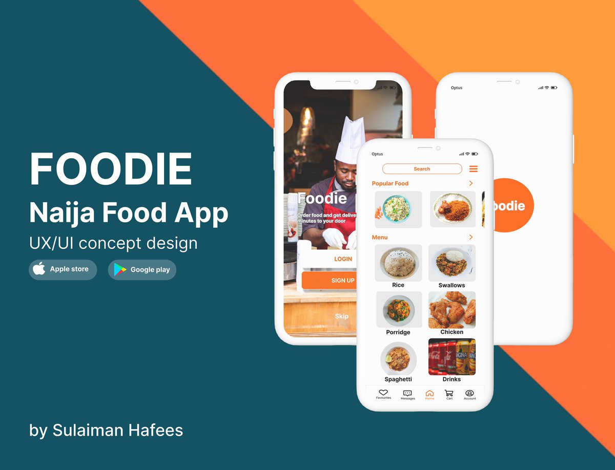big_feezyy's tweet photo. I designed a Food delivery mobile application - Foodie

Would appreciate feedbacks @Nabhel_ 

More Screens 👇🏽
https://t.co/fJutAFMYe5

#ui #ux Ui/Ux #uidesign #MobileApp #figma
#websitedesign https://t.co/kF6DOLF8uD