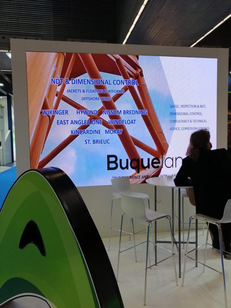 En Bilbao en WindEurope2022 junto a Navantia, S.A., S.M.E. presentando el proyecto #F4st. Desarrollo de Tecnologías 4.0 para el astillero del futuro de Navantia, en el que participamos junto a AIMEN, ElectroRayma, Grupo INTAF y CT Engineering Group. #offshorewind #naval #Feder