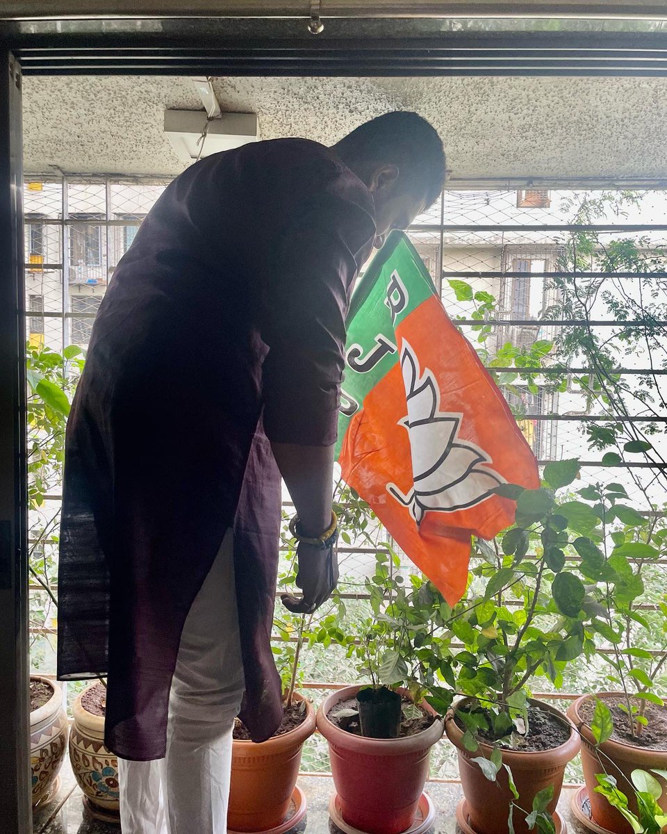 PramanickKeyur's tweet photo. On the #BJPFoundationDay2022 I Hoisted the BJP Flag at my residence and paid Respect to all  Leaders who also Gave up their Lives to Strengthen the Organisation and make it the biggest political party in the whole world! 
"जय भाजपा तय भाजपा" https://t.co/Fn6hoTdVfx